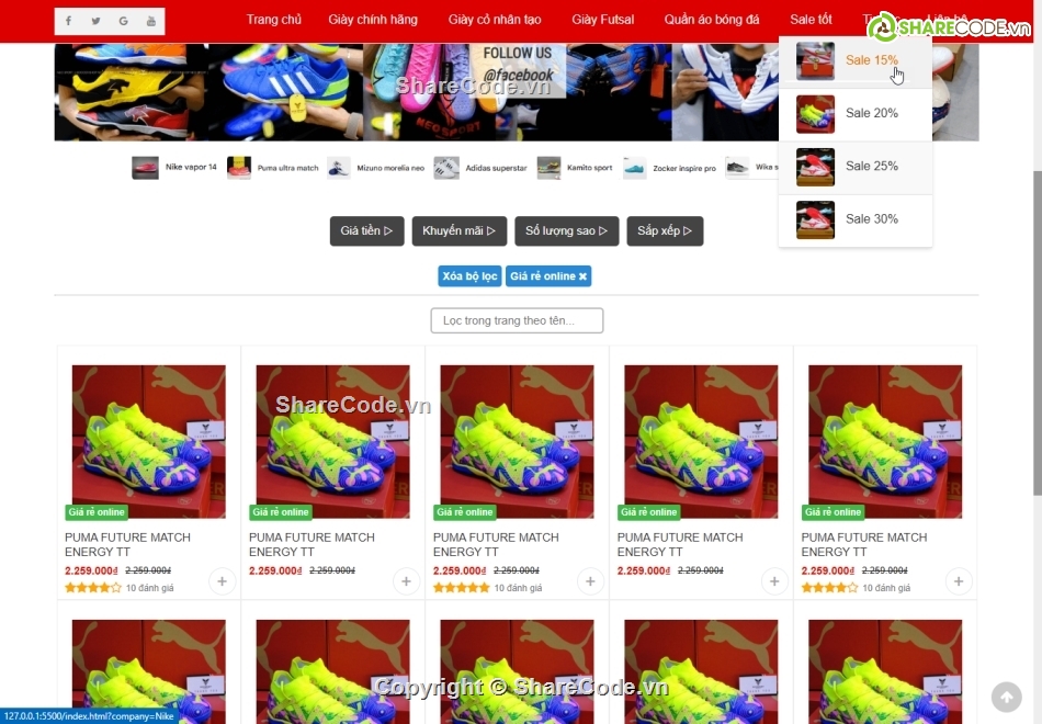 Website ban giay the thao,website ban giay da bong,website bán giày thể thao,website bán giay đá bóng,website shop ban giay the thao sport